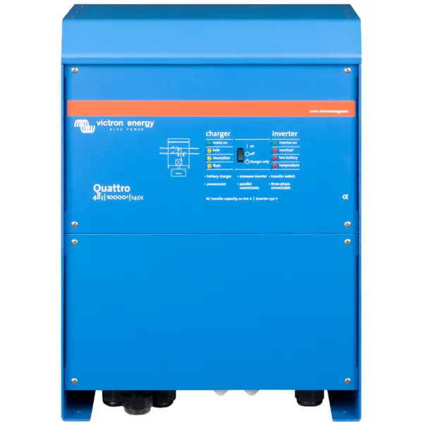 Měnič/nabíječ Victron Energy Quattro 48V/10000VA/140A-100A/100A