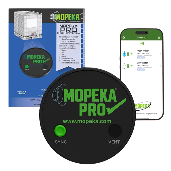 Mopeka Pro Check Universal senzor pro hliníkové, plastové a polyetylenové nádrže
